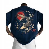 T-Shirt Bawełniany z Krótkim Rękawem Koszulka z Nadrukiem Vintage roz. M Inna marka