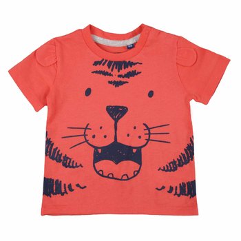 T-shirt chłopięcy, koralowy, tygrys, Tom Tailor - Tom Tailor