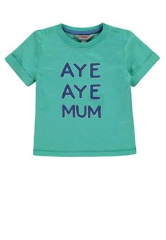 T-shirt chłopięcy, niebieski, Aye Aye Mum, Kanz - Kanz