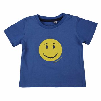 T-shirt chłopięcy, niebieski, buźka, Tom Tailor - Tom Tailor