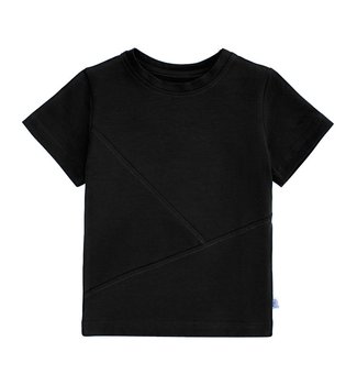 T-shirt czarny z przeszyciami 104 - TuSzyte