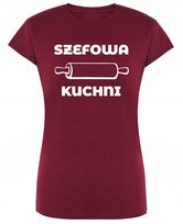 T-Shirt damski Dzień Mamy Szefowa Kuchni MAMA L