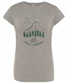 T-Shirt damski fajny nadruk góry kemping r.XL - Inna marka