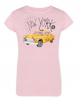 T-Shirt damski fajny nadruk Taxi Nowy Jork r.L