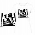 T-Shirt Damski Koszulka Super Nadruk 18 Urodziny Prezent Osiemnastka Xxl&nbsp;-&nbsp;Szumila