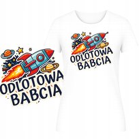 T-Shirt Damski Koszulka Super Nadruk Odlotowa Babcia Prezent Dla Babci Xxl