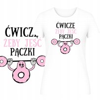 T-Shirt Damski Koszulka Zabawny Nadruk Super Prezent Dla Sportowczyni M