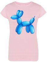 T-Shirt damski modny nadruk Balonowy Pies R.M