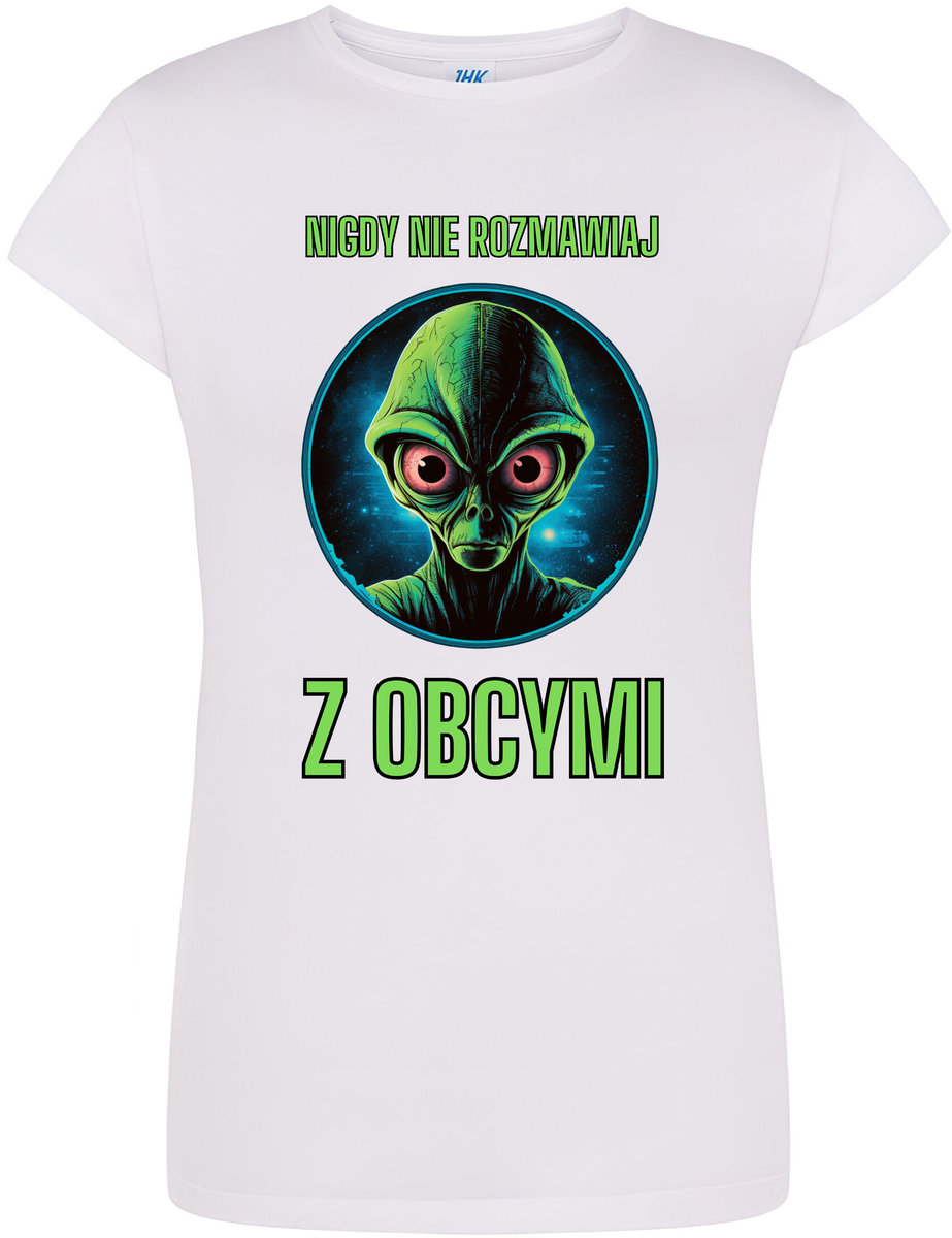 T-shirt UFO Laterale - Logo Alieno Stampato, Maglietta Basic Unisex