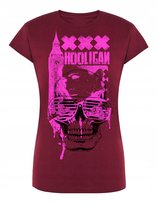T-Shirt damski nadruk czaszka HOOLIGAN r. S
