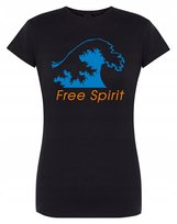 T-Shirt damski nadruk fala Free Spirit R.XXL