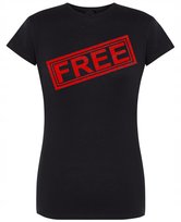 T-Shirt damski nadruk FREE r.S