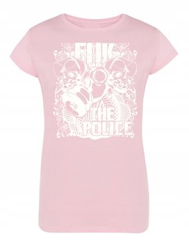 T-Shirt damski nadruk FUK THE POLICE R. XL - Inna marka