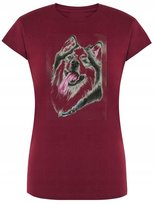 T-Shirt damski nadruk Husky Pies r.M
