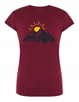 T-Shirt damski nadruk Kemping Góry Słońce r.XL