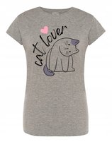 T-Shirt damski nadruk KOT MIŁOŚC Cat Love r.XXL