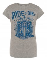 T-Shirt damski nadruk MOTOCYKL Ride or Die r. XXL