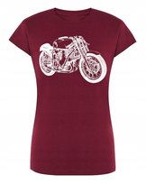 T-Shirt damski nadruk MOTOR MOTOCYKL r.XL