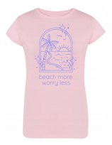 T-Shirt damski nadruk Plaża Słońce Morze r. M