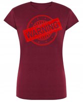 T-Shirt damski nadruk Warning r.L