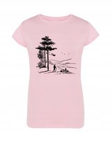T-Shirt damski nadruk wędrówka hiking r.XL
