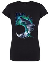 T-Shirt damski nadruk Wieloryb Waleń r.S