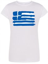 T-Shirt damski Państwa Grecja Flaga r.S