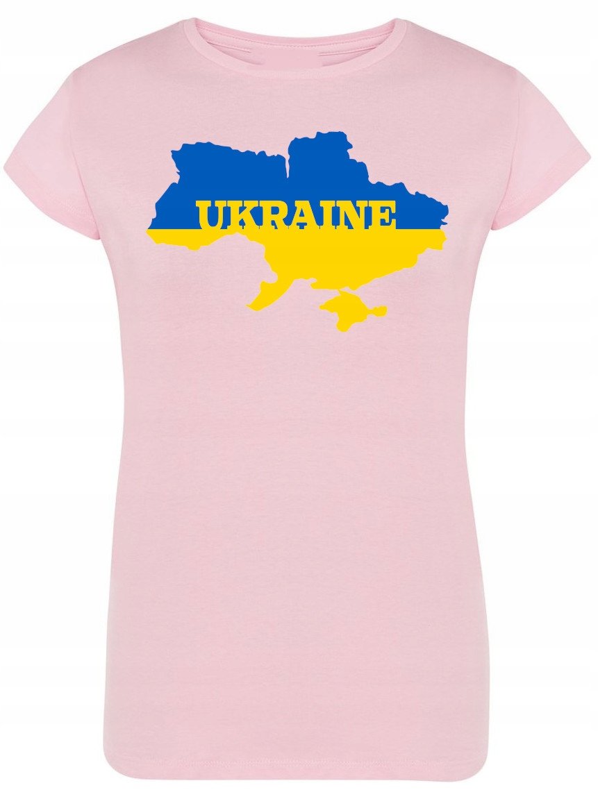T-shirt Ukraine - Couleurs Bleu, Coton, Unisexe, Toutes Tailles, Neuf Sans étiquette