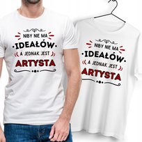 T-Shirt Dla Artysty Artysta biały Na Prezent z Dowolnym Nadrukiem Zdjęciem