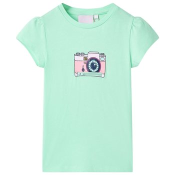 T-shirt dziecięcy 140 jasnozielony z aparatem - Inna marka
