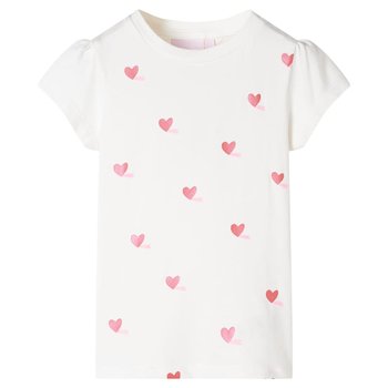 T-shirt dziecięcy serca 92 ecru, 95% bawełna, 5% e - Zakito Europe