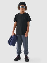 T-shirt gładki chłopięcy 4F 4FJWMM00TTSHM1626-20S Czarny 4F