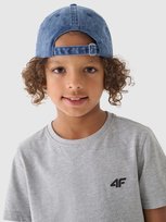 T-shirt gładki chłopięcy 4F 4FJWMM00TTSHM1626-27M Szary 4F