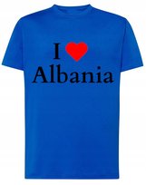 T-Shirt I Love Albania Kocham Albanie Państwa r.3XL