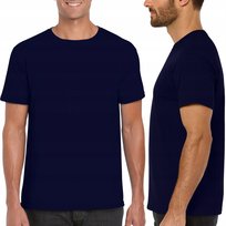 T-Shirt Klasyczna Koszulka Męska Krótki Rękaw Bawełna Gildan Navy M GILDAN