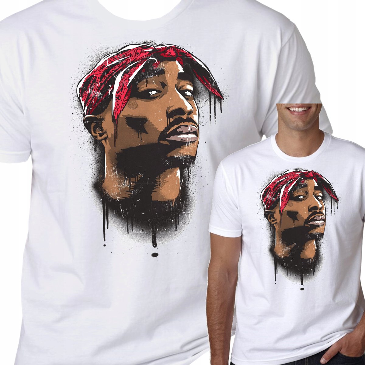 T-Shirt Koszulka 2Pac Tupac Thug Life M 0809 - Inna marka