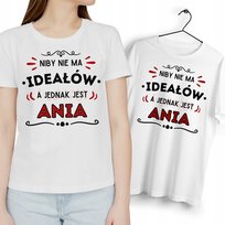 T-Shirt koszulka biała Dla Ani Na Prezent Urodziny z Nadrukiem Zdjęciem Inna marka