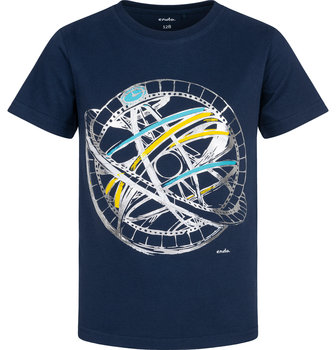 T-Shirt Koszulka Chłopięca Dziecięca 104 Kosmos Satelita Bawełna Endo - Endo