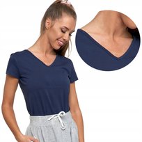 T-Shirt Koszulka Damska Bawełniana Moraj 3Xl Navy