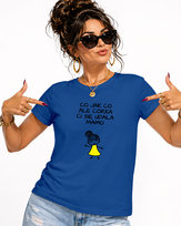 T-SHIRT KOSZULKA DAMSKA CO JAK CO ALE CÓRKA CI SIĘ UDAŁA NA DZIEŃ MAMY M