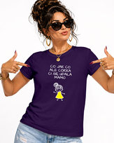 T-SHIRT KOSZULKA DAMSKA CO JAK CO ALE CÓRKA CI SIĘ UDAŁA NA DZIEŃ MAMY M