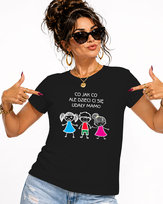 T-SHIRT KOSZULKA DAMSKA CO JAK CO ALE DZIECI CI SIĘ UDAŁY NA DZIEŃ MAMY XXL