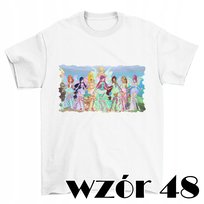 T-SHIRT KOSZULKA DZIECIĘCA BAJKA KRESKÓWKA KLUB WINX MUSA TECNA LAYLA 134