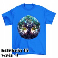 T-SHIRT KOSZULKA DZIECIĘCA DRZEWO ŻYCIA EZOTERYKA PRZYRODA JESIEŃ 158 XL