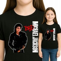 T-Shirt KOSZULKA DZIECIĘCA MICHAEL JACKSON PREZENT 140 0829 CZARNA Inna marka