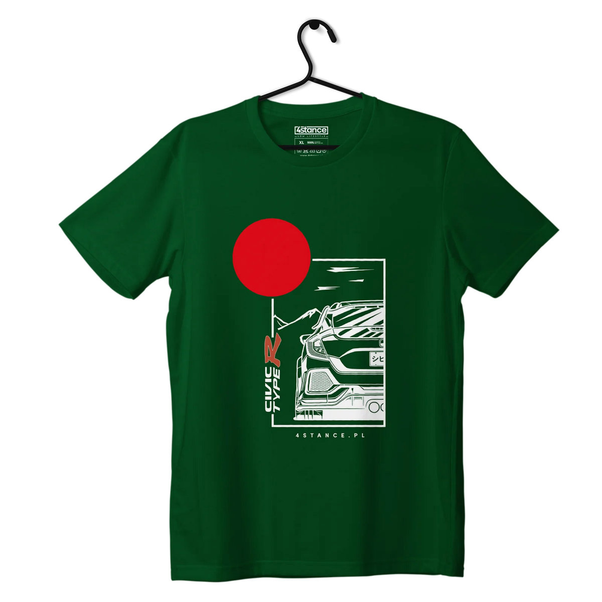 Zdjęcia - Odzież motocyklowa Honda T-shirt koszulka  Civic Type R zielona-XS 