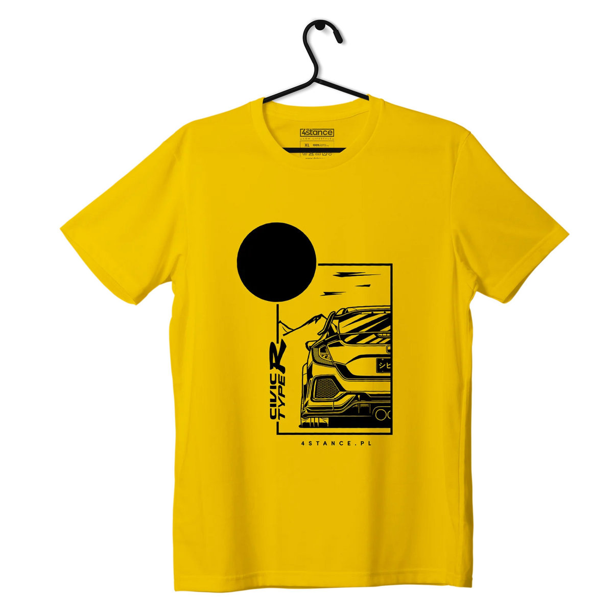 Фото - Мотоодяг Honda T-shirt koszulka  Civic Type R żółta-4XL 
