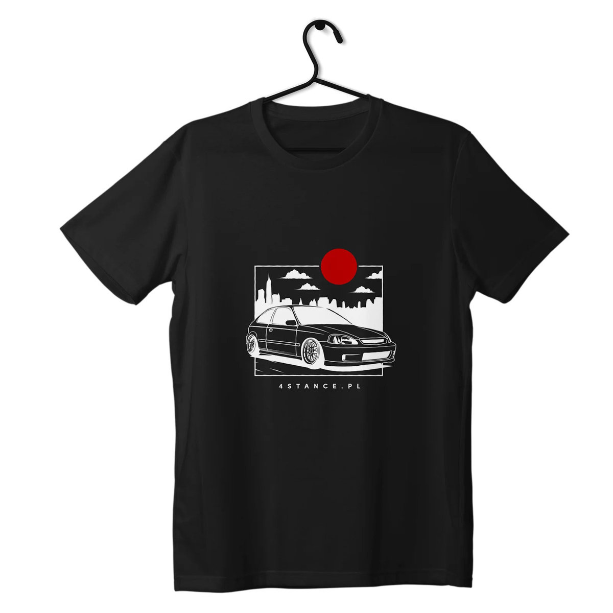 Zdjęcia - Odzież motocyklowa Honda T-shirt koszulka  Civic VI JDM czarna-S 