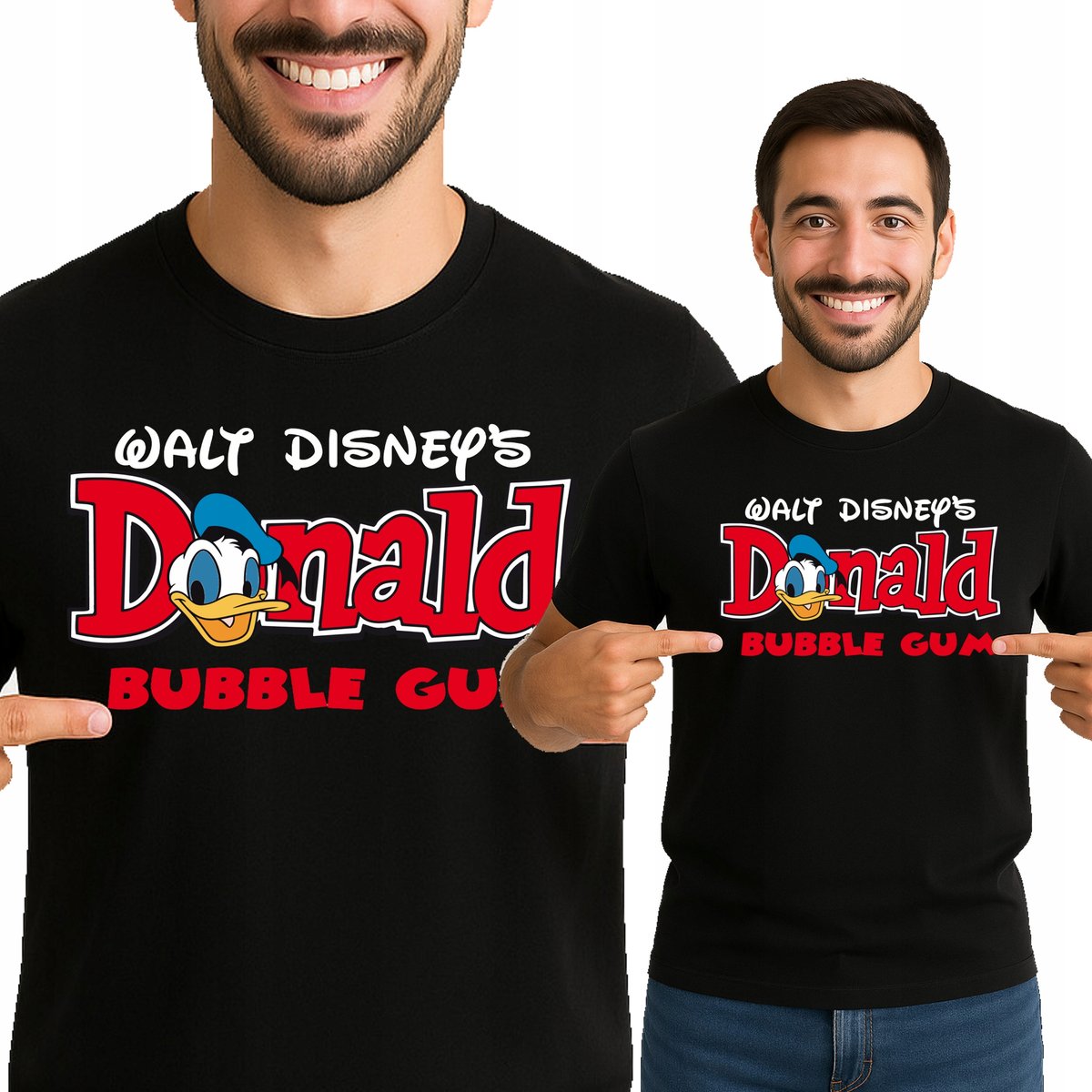 T-Shirt KOSZULKA KACZOR DONALD GUMA BUBBLE XL 0717 CZARNA - FRUIT OF ...