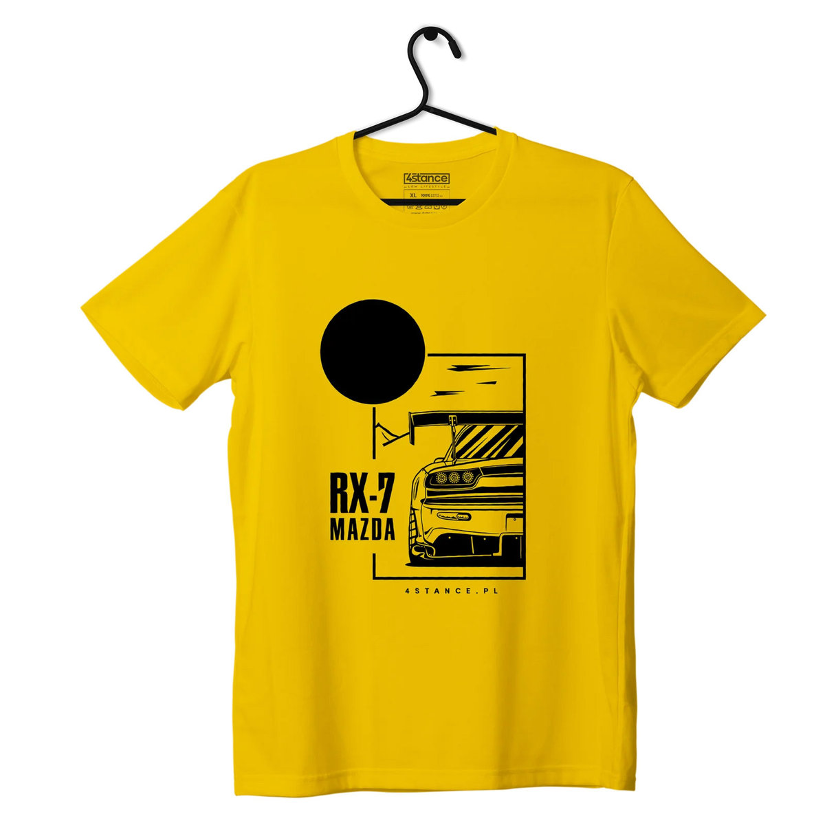 Zdjęcia - Odzież motocyklowa Mazda T-shirt koszulka  RX-7 żółta-3XL 